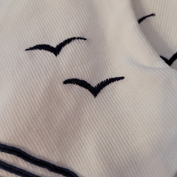 EUC 3-6M Dress and Jacket Set White and Blue Nautical Whale Sailor - Picture 7 of 9